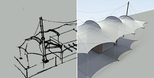 Proceso Integral en la Materialización de las Cubiertas Tensadas en la Arquitectura Textil